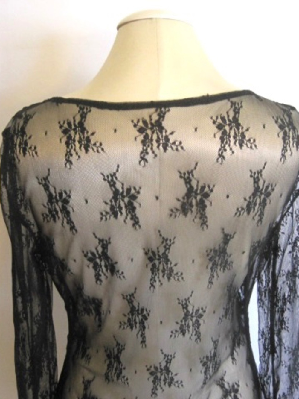 Embroidered Sheer Mesh Top - Picture 6 of 7